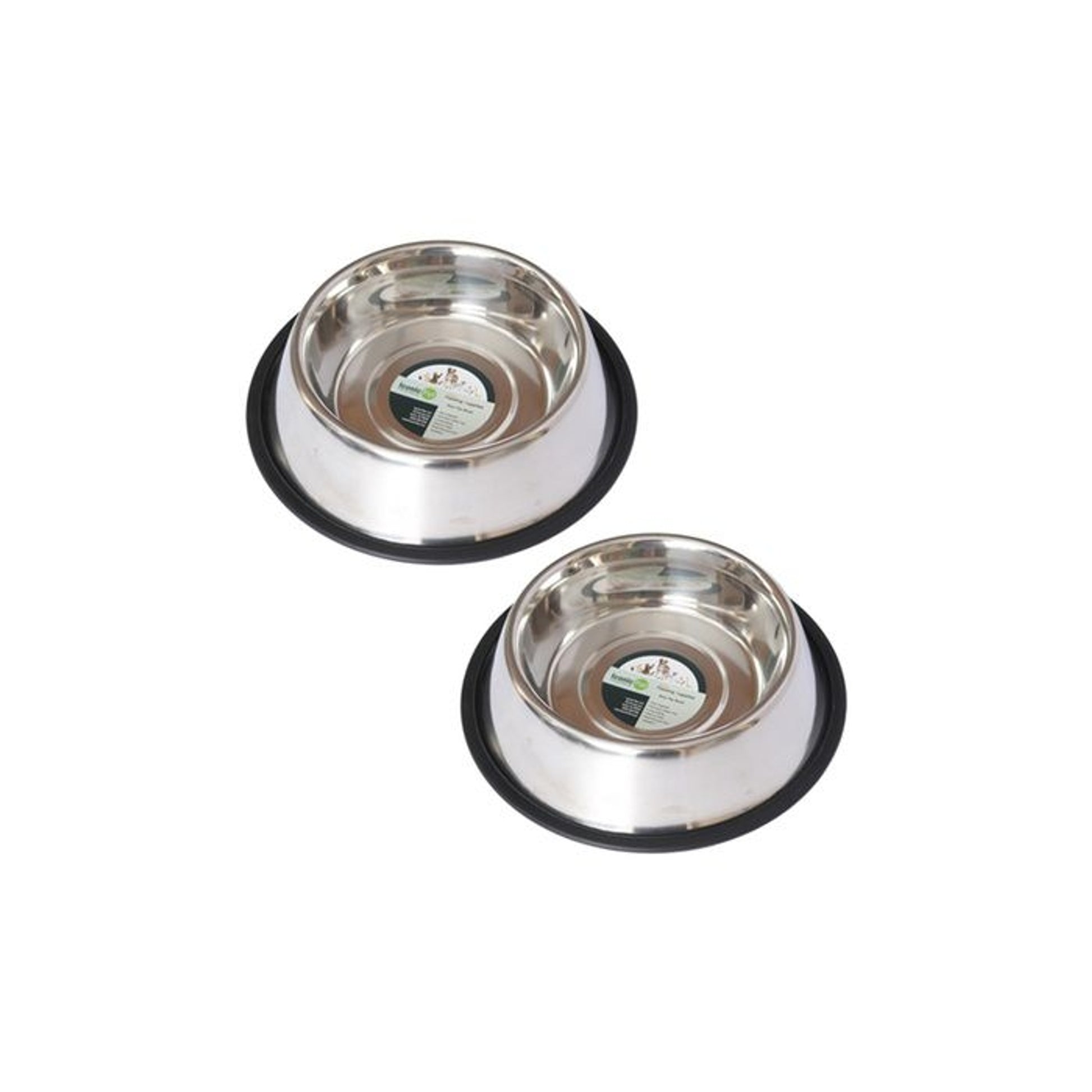 Stainless Steel Non Skid Pet Bowl 2 Pack