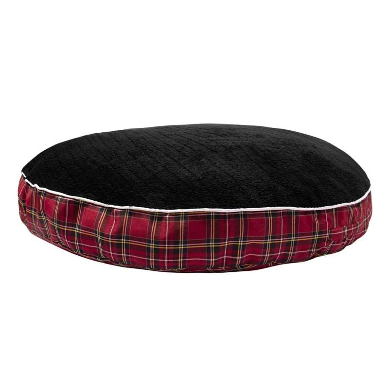 Halo Ec Red Plaid Round Dog Bed