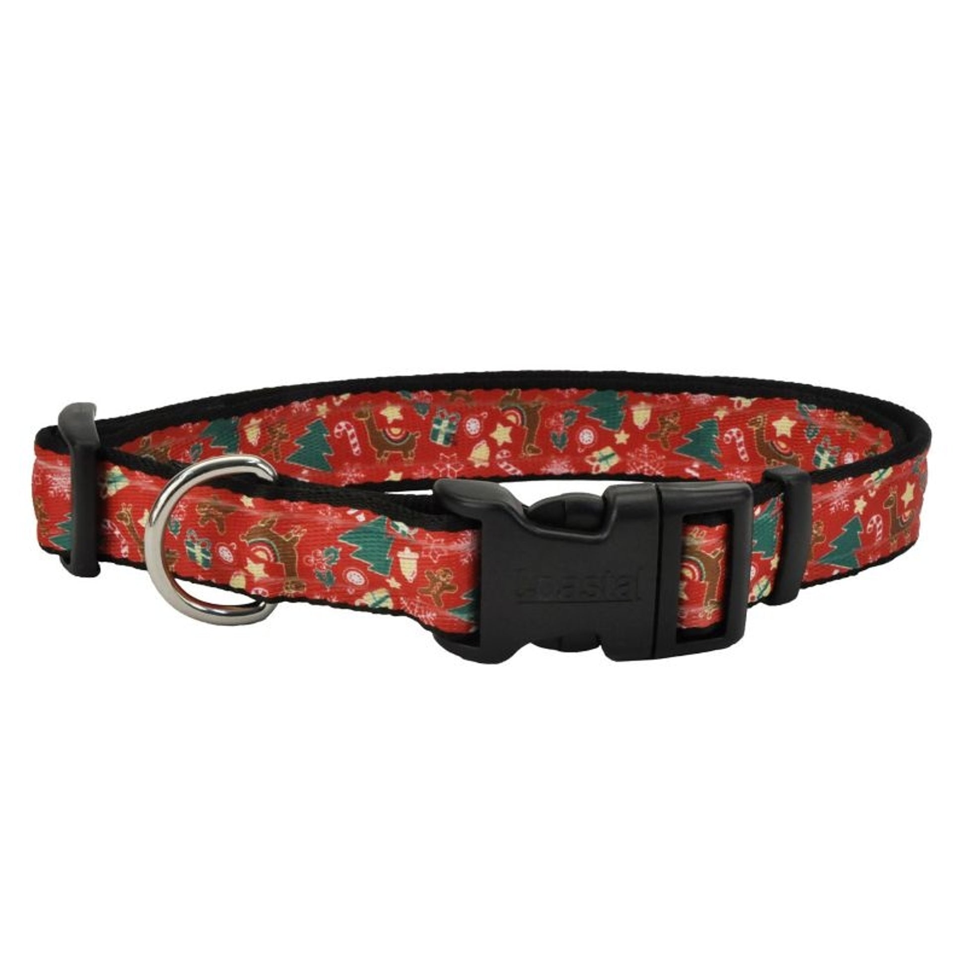 Trendy Llamas Holiday Dog Collar 12-18in