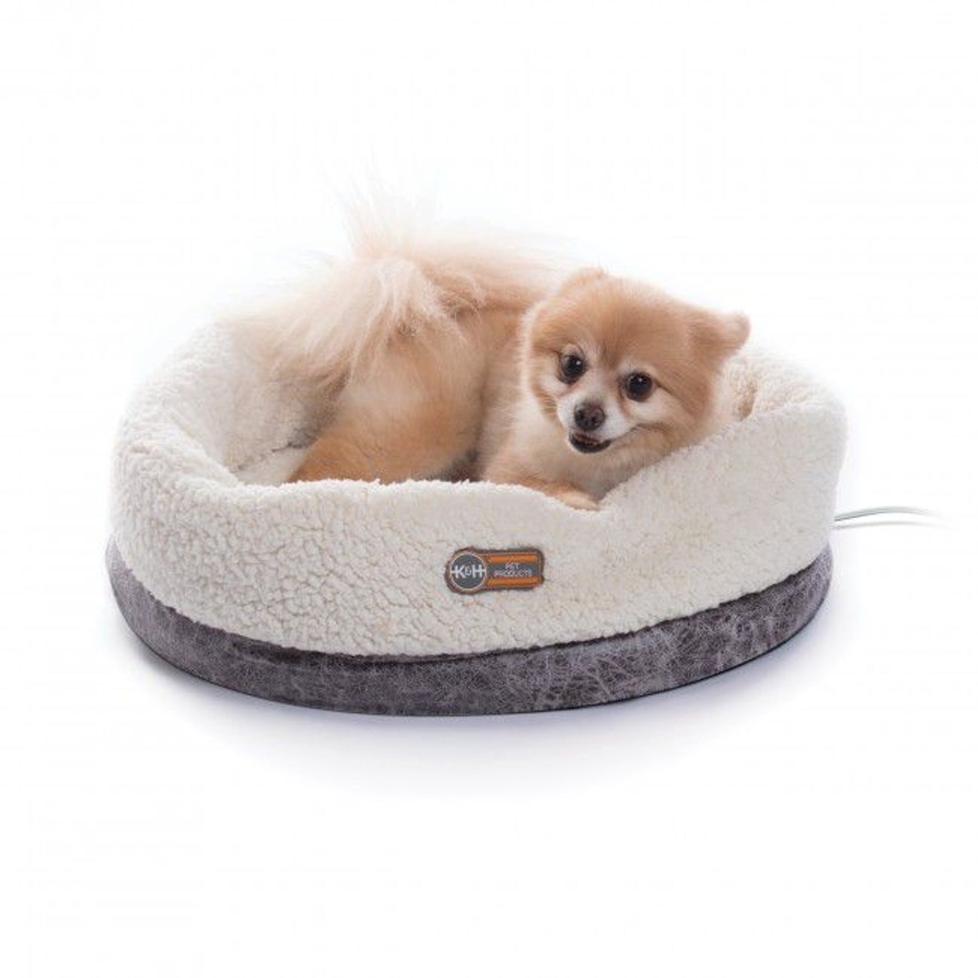 KH Mfg Thermo Snuggle Cup Bomber Pet Bed Gray