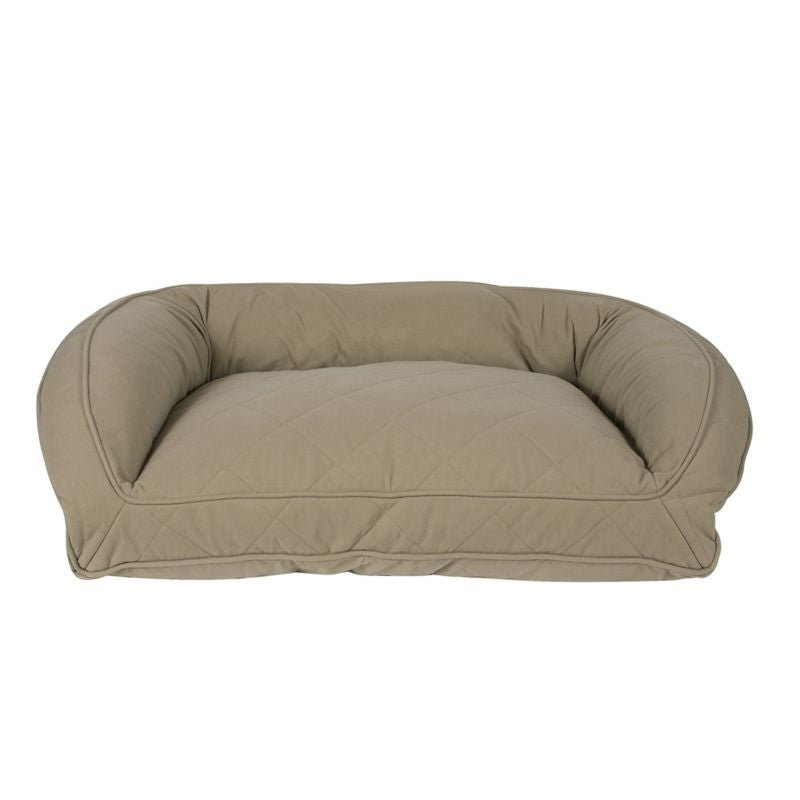 Carolina Pet Sage Quilted Bolster Dog Bed LX