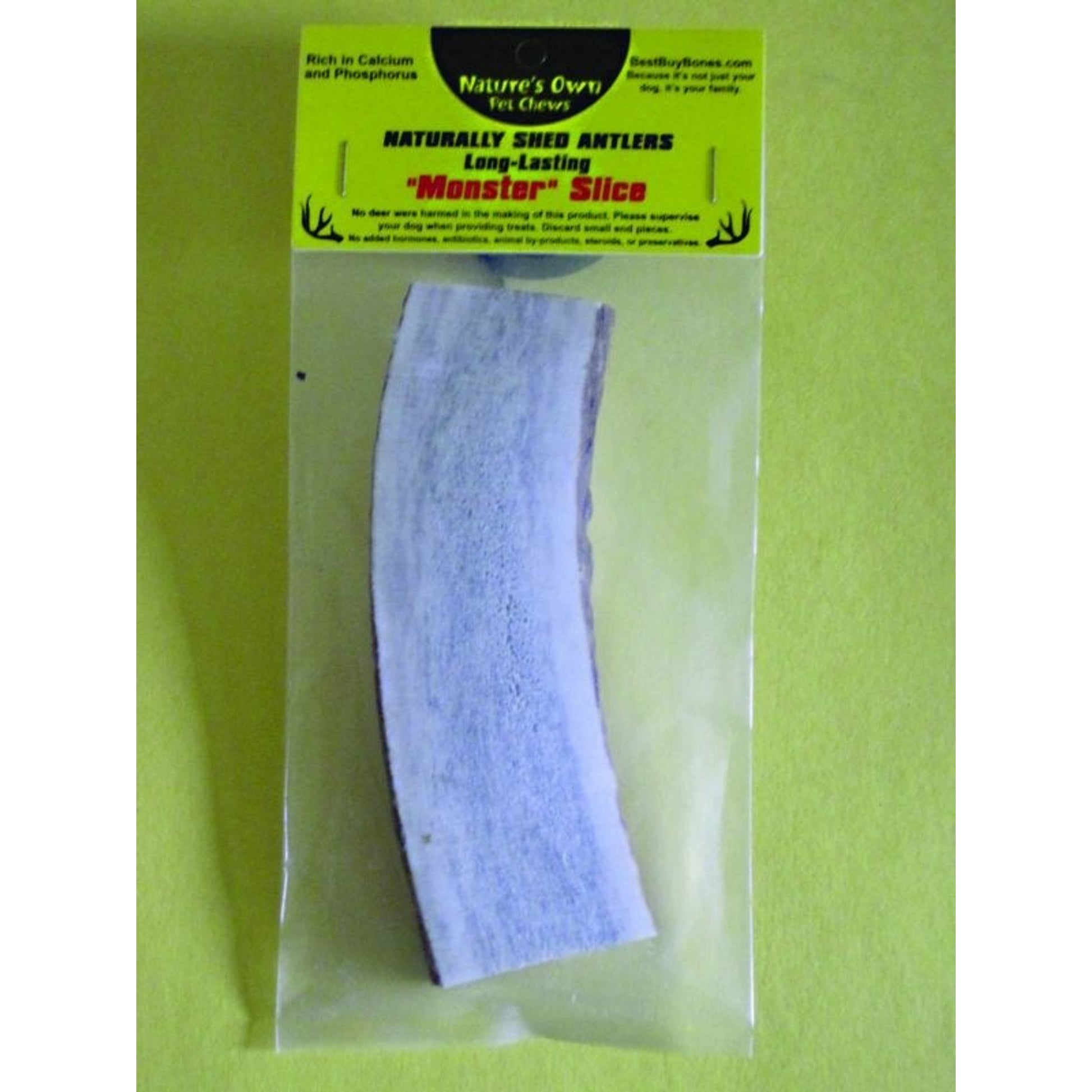 NATURE'S OWN ELK ANTLER SLICE NATURAL CHEW