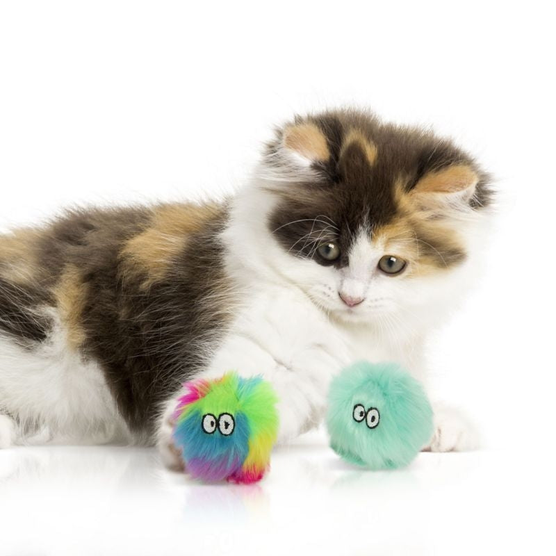 SMARTYKAT FUZZY FRIENDS CATNIP BALL CAT TOYS