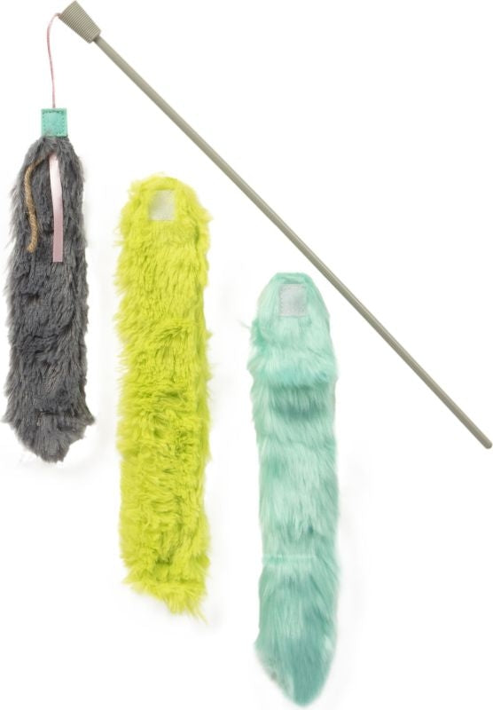 SMARTYKAT CRAZY CATCH BREAKAWAY PLUSH WAND CAT TOY