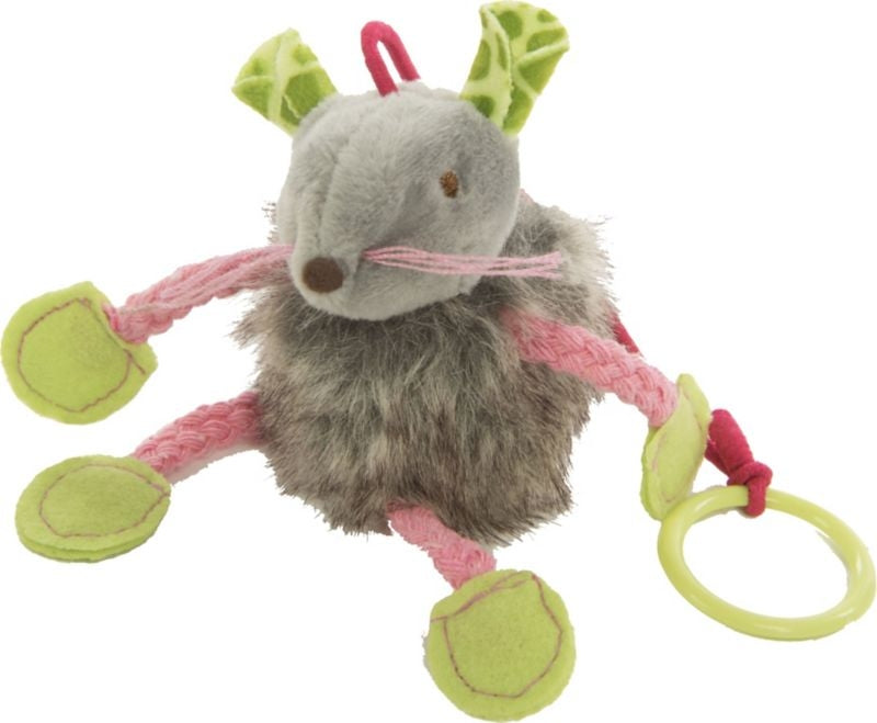 SMARTYKAT BOUNCY MOUSE PLUSH DANGLER CATNIP TOY