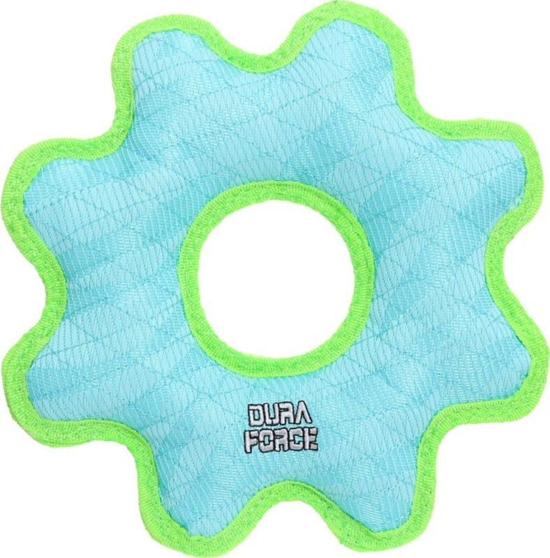 DURAFORCE GEAR RING DURABLE SQUEAKY SOFT DOG TOY