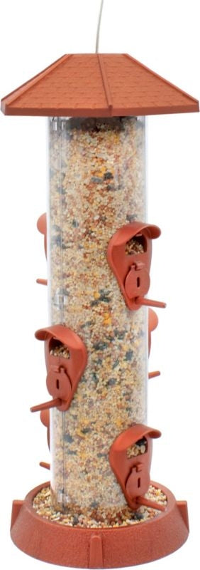 VILLAGE COLLECTION 2-IN-1 HINGED PORT BIRD FEEDER