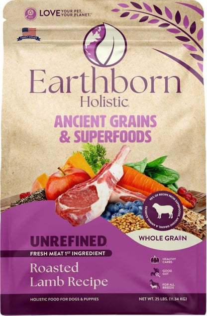 EARTHBORN HOLISTIC UNREFINED WHOLE GRAIN DOG FOOD