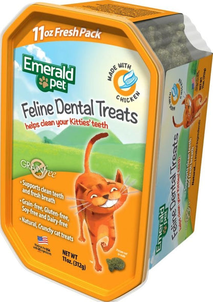 Cat Dental Treat Tub - Cat Dental Tub Chicken 11Oz 12