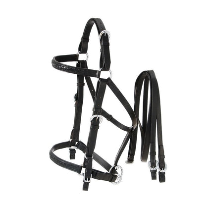 Australian Outrider Collection Aussie Leather Bridle/Halter Combination