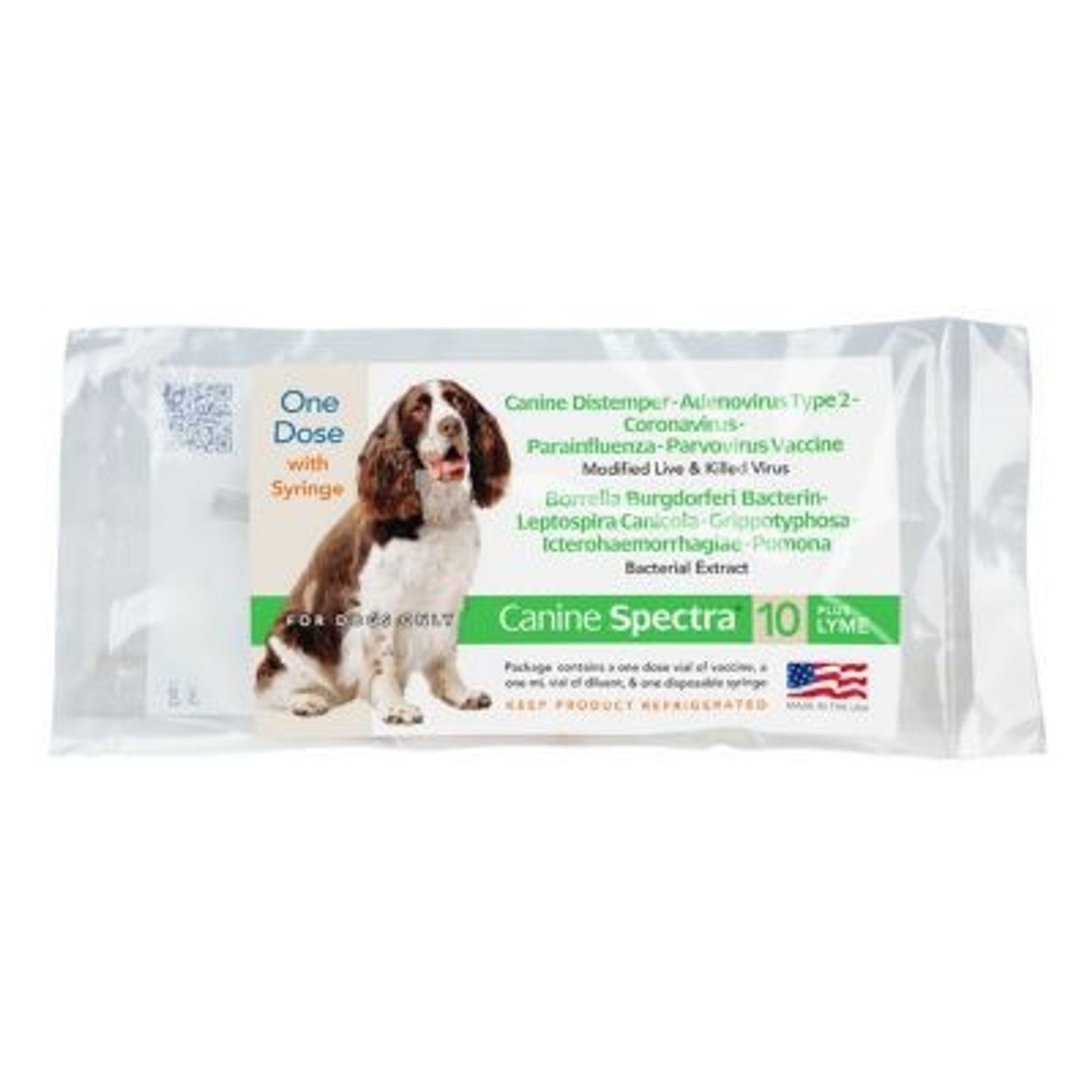 SPECTRA 10 PLUS LYME DOG VACCINE With SYRINGE