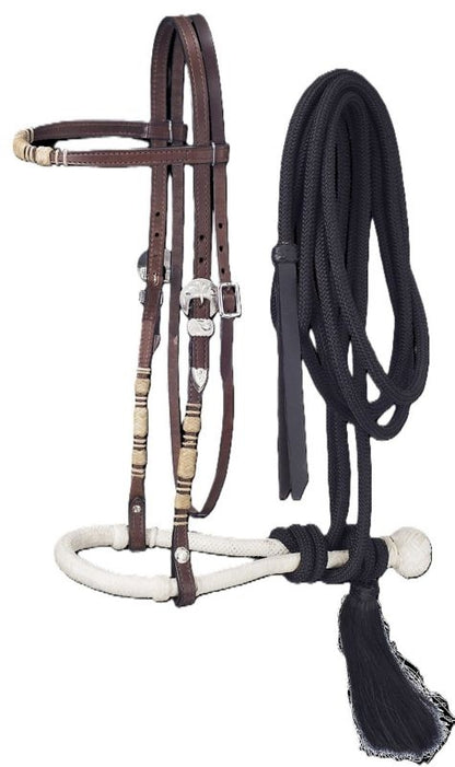 Royal King Brow band Headstall Bosal/Mecate Set