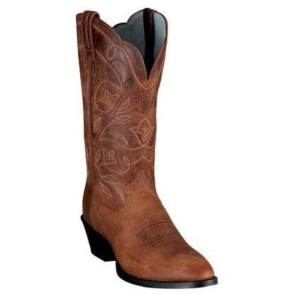 Ariat Womens Heritage Western R-Toe Boot - Russet Rebel