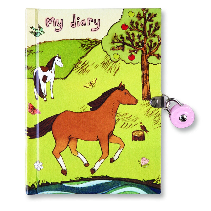 Horses Locked Diary