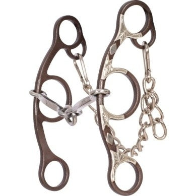 Classic Equine Diamond Short Shank O-Ring Square Snaffle