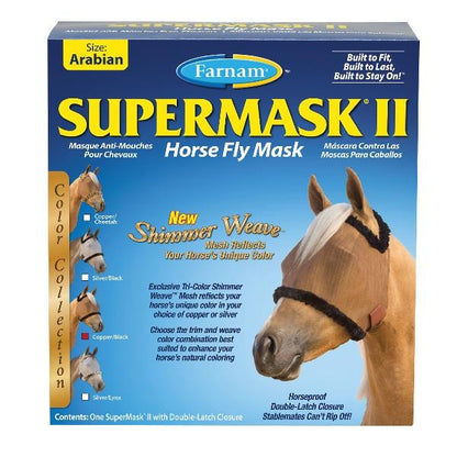 SUPERMASK II Shimmer Weave Horse Fly Mask without Ears