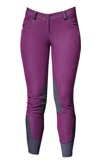 Horseware Ladies Self Seat Denim Breeches