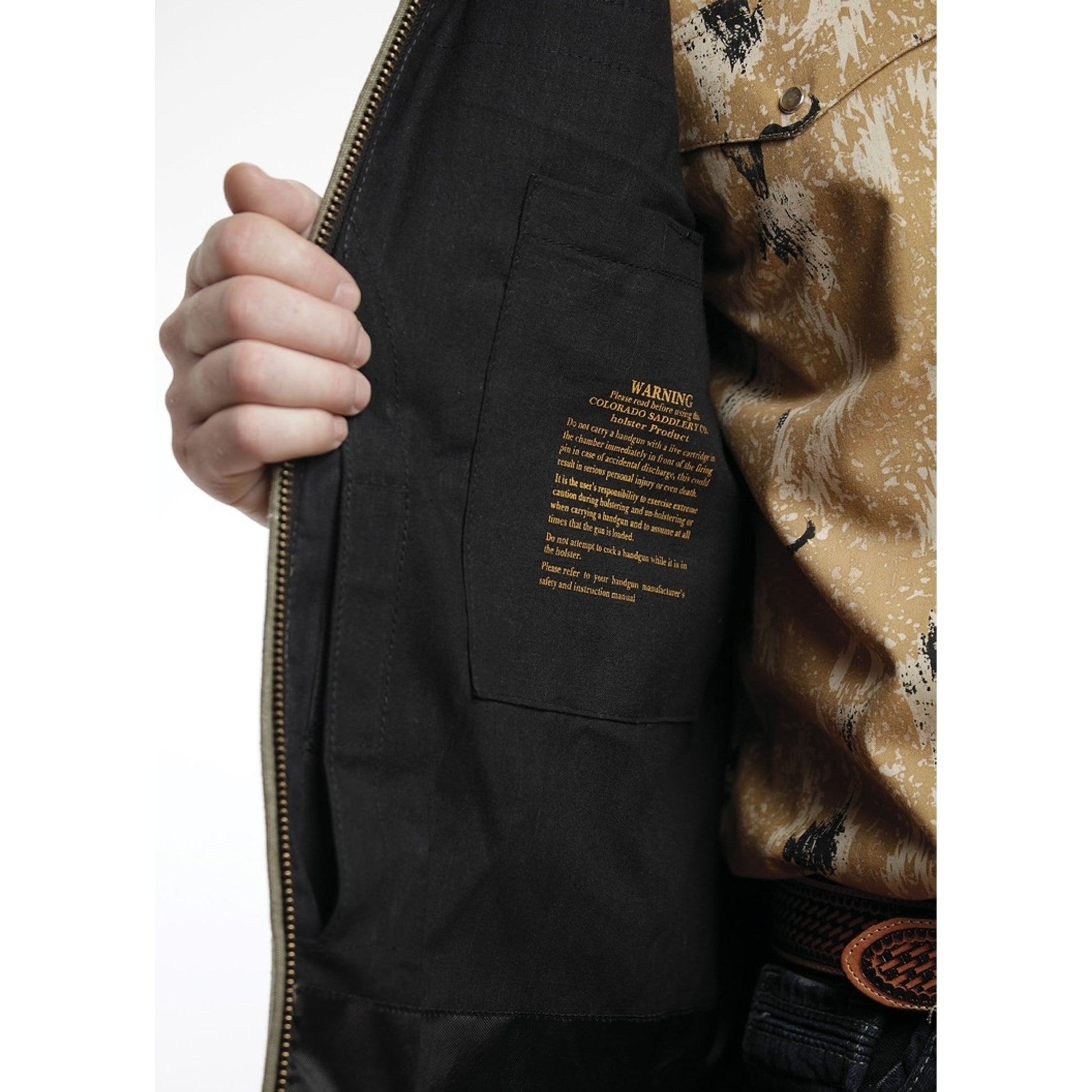 Colorado Saddlery Conceal Carry Vest -Black