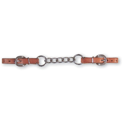 Classic Equine Curb Strap with Stainless Steel Links
