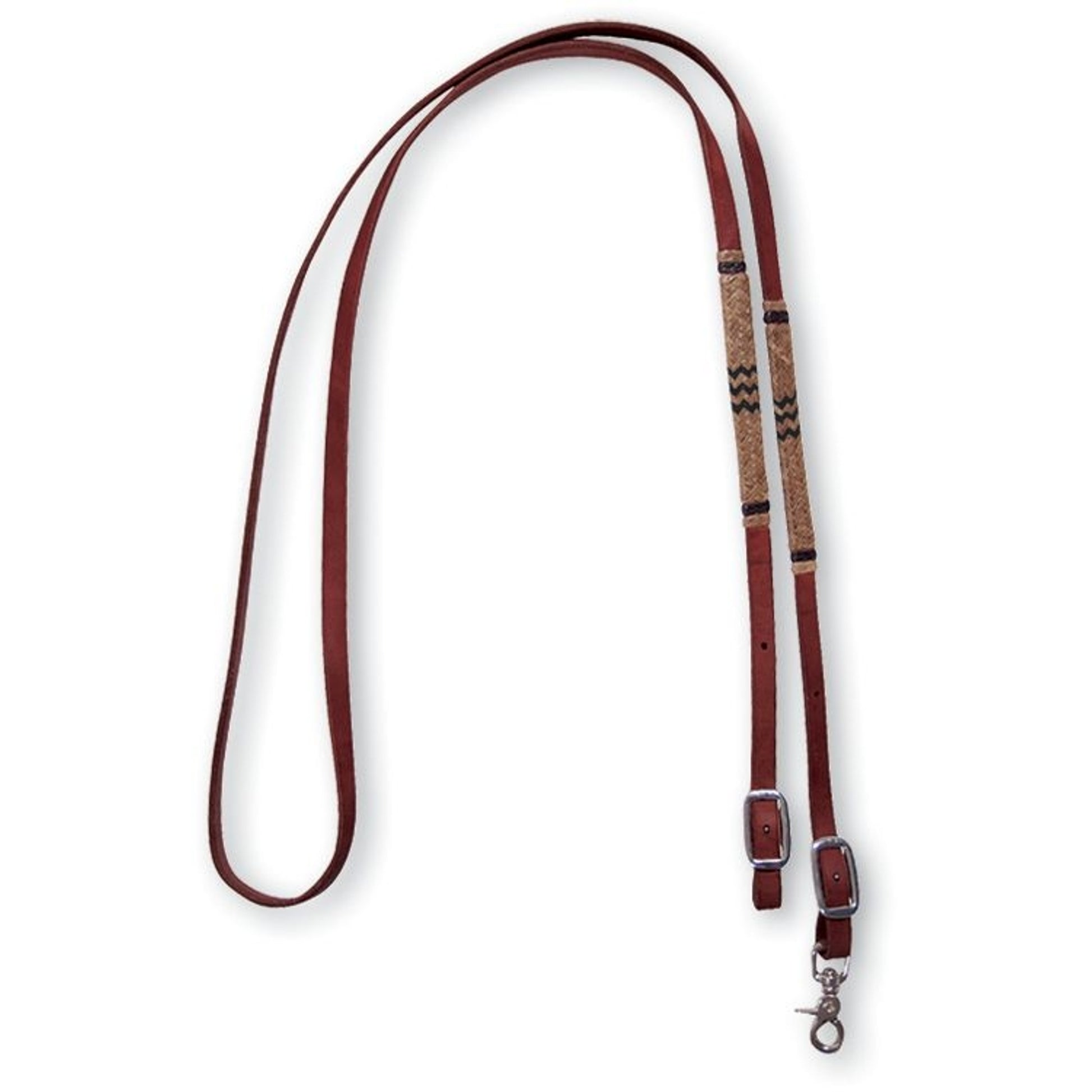 Martin Saddler Roping Reins with Braided Rawhide Knots