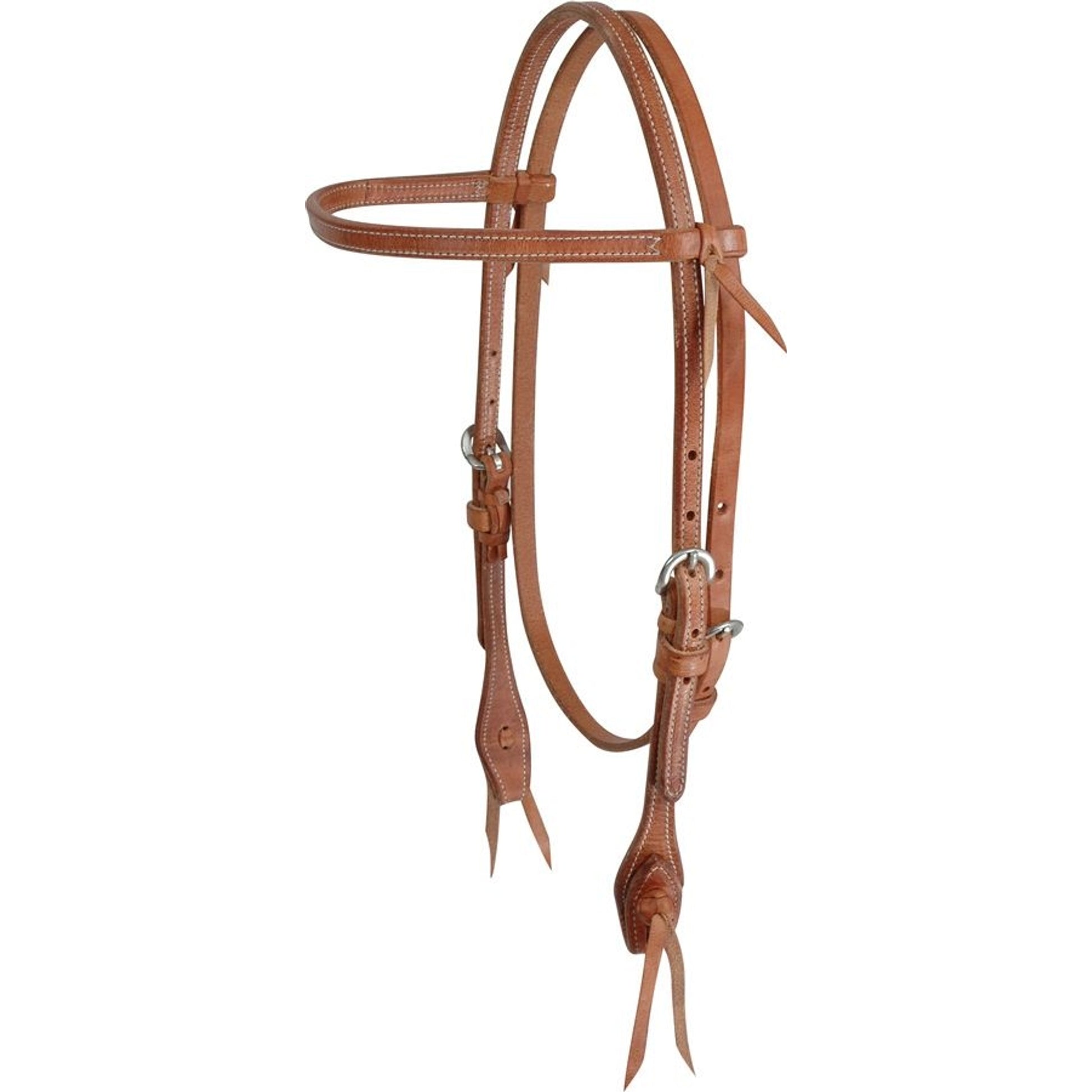 Martin Saddlery 1/2" Stitch Harness Leather Browband Headstall