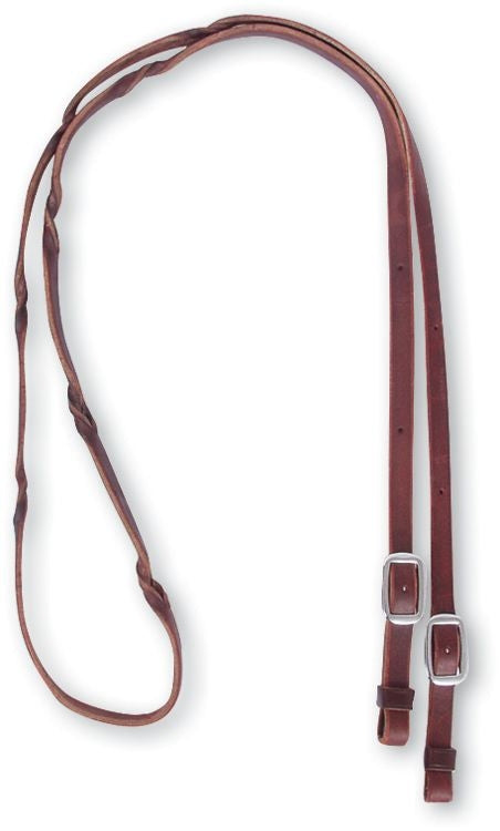 Martin Saddlery Barrel Reins with Blood Twist