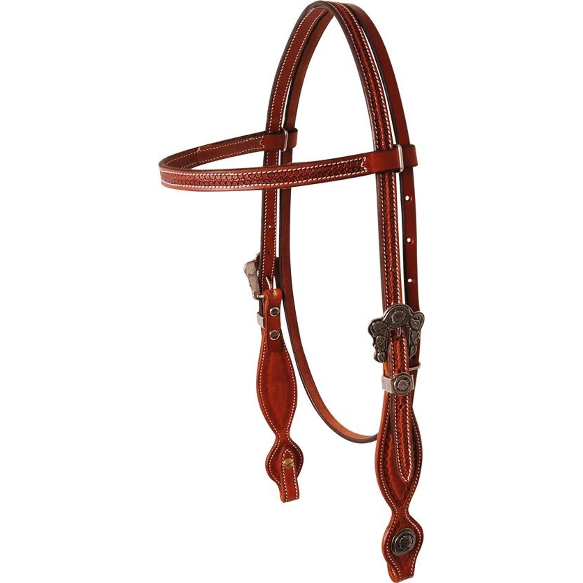 Martin Brow band Headstall - Rockin Out Sheridan Buckles