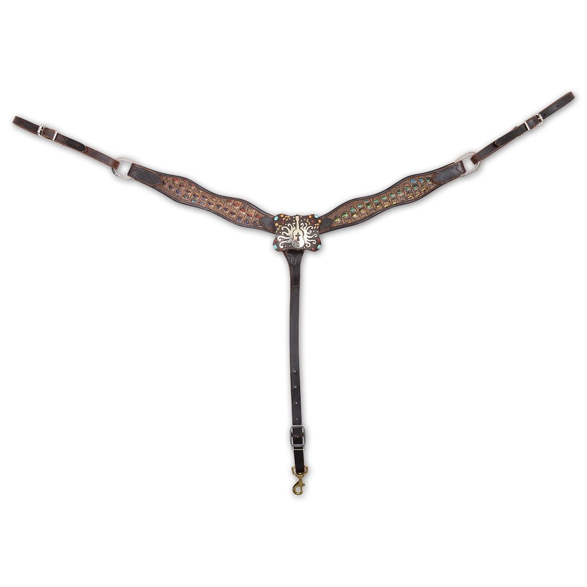 Martin Gypsy Soul Breast Collar - Guitar (Croc Leather)