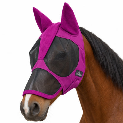 Kensington UV Fleece Trim Fly Mask - Dual Ear & Forelock