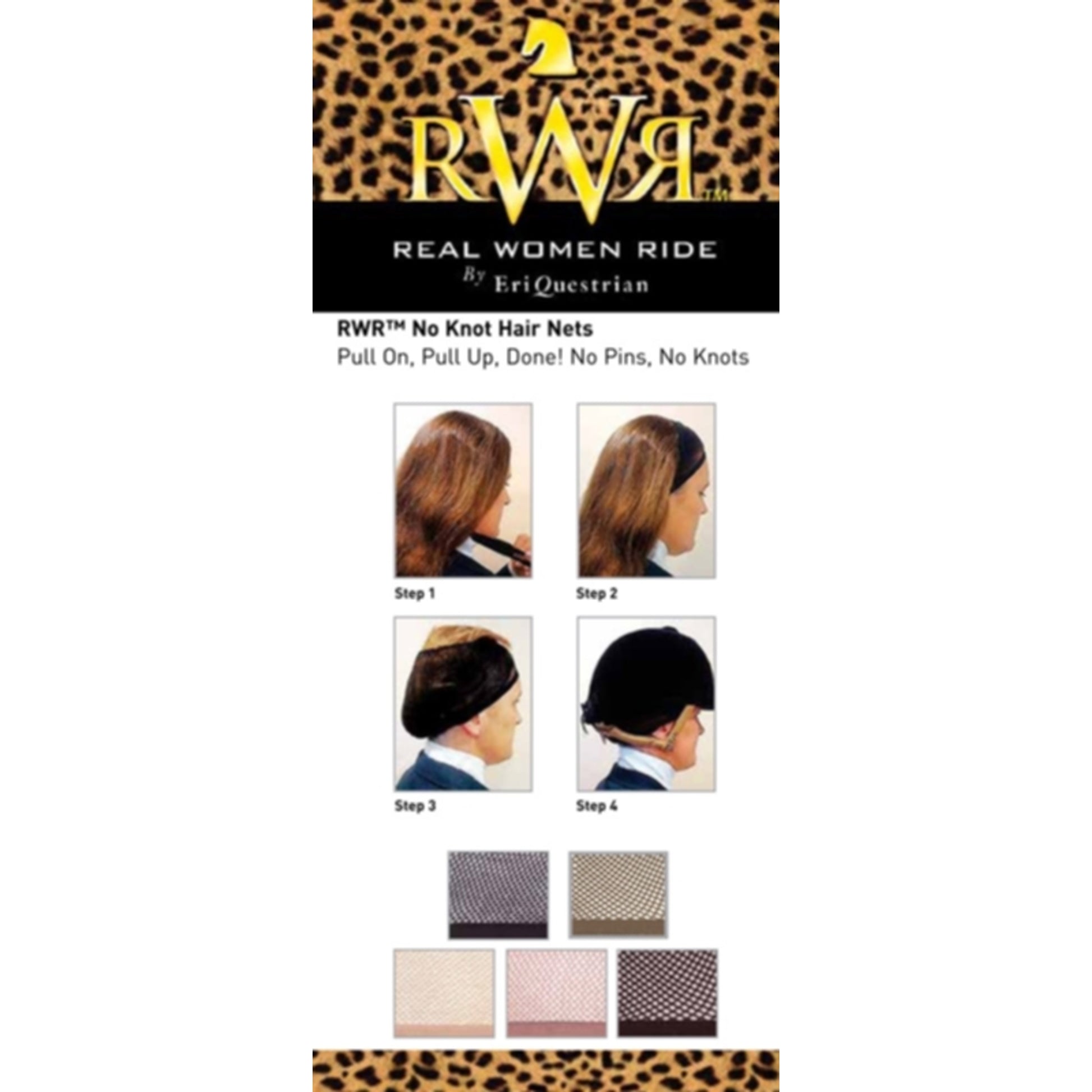 Real Women Ride No Knot Hair Net
