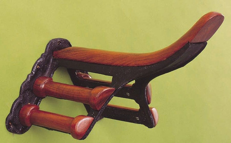 Horse Fare Cast Iron & Wood Saddle Rack