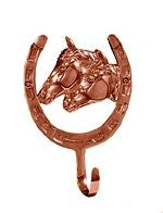 Horse Fare Copper 2 Horse Head Profile Hook