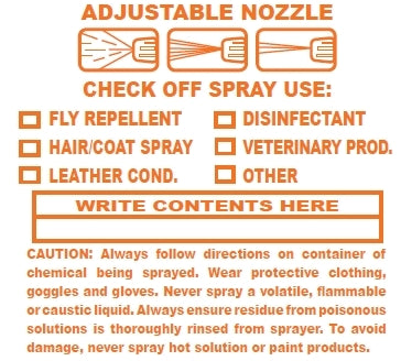 HorseLoverZ.com Plastic Spray Bottle with Adjustable Nozzle