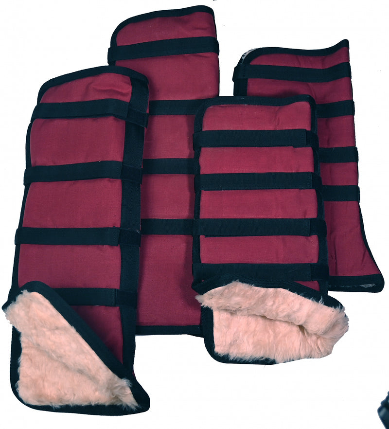 Canvas Shipping Boots with Fleece Lining