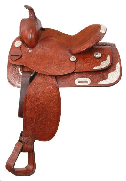 King Series Lancaster Show & Trail Saddle with Silver