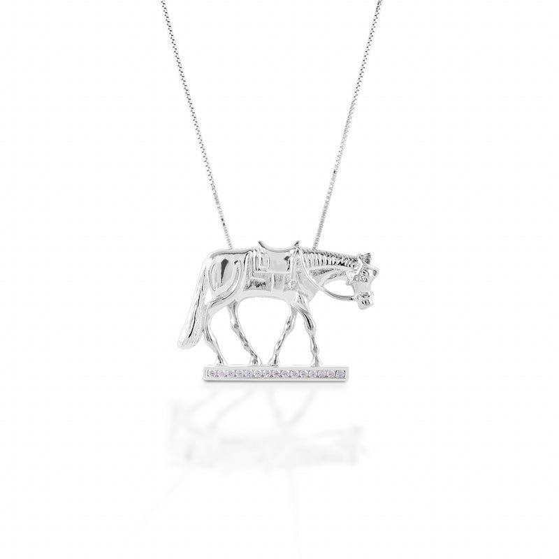 Kelly Herd Western Horse Necklace - Sterling Silver