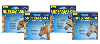SUPERMASK II Shimmer Weave Horse Fly Mask without Ears