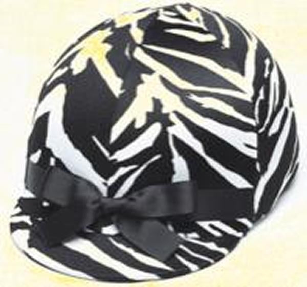 Helmet Helpers Pocket Helmet Cover - Zebra Print