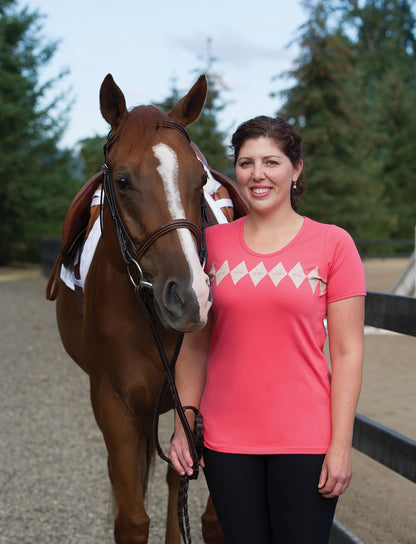 Irideon Argyle Tee - Ladies