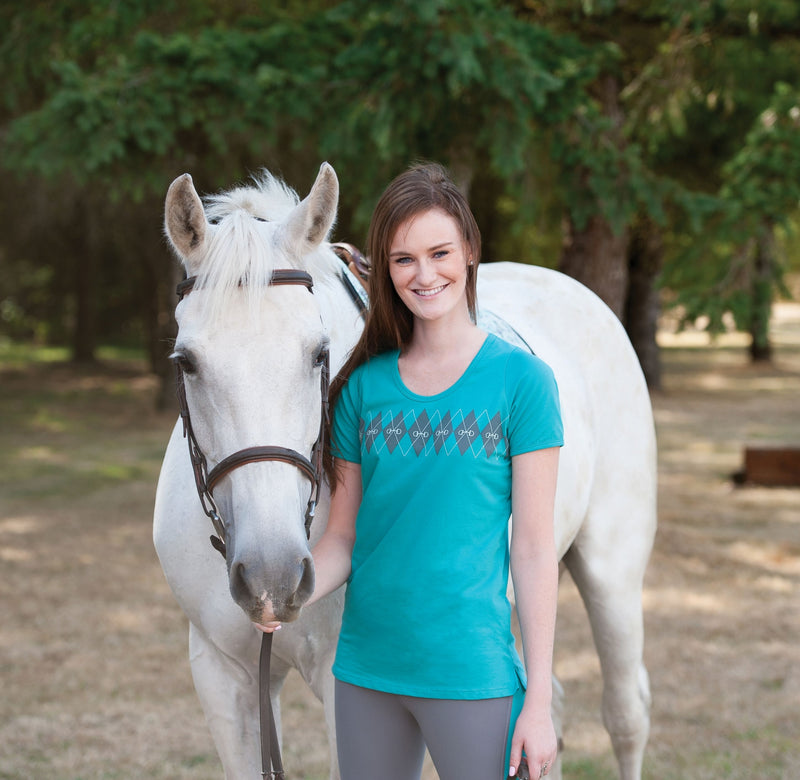 Irideon Argyle Tee - Ladies